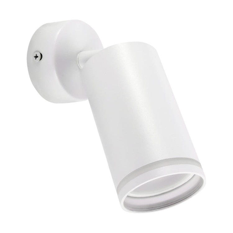 Lampa ścienno-sufitowa Kinkiet Industrialny ZULA SPT GU10 WHITE 03995 Struhm Ideus Loft nowoczesny metalowy Biała biały pojedynczy