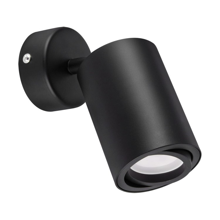 Lampa ścienno-sufitowa Kinkiet Industrialny BEMOL SPT GU10 BLACK 03534 Struhm Ideus Loft nowoczesny metalowy Czarna czarny pojedynczy