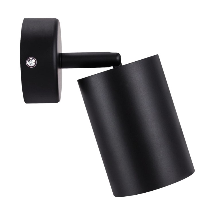 Lampa ścienno-sufitowa Kinkiet Industrialny BEMOL SPT GU10 BLACK 03534 Struhm Ideus Loft nowoczesny metalowy Czarna czarny pojedynczy