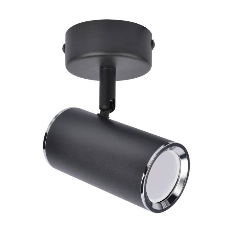 Lampa ścienno-sufitowa Kinkiet Industrialny MEGAN SPT GU10 BLACK 03656 Struhm Ideus Loft nowoczesny metalowy Czarna czarny pojedynczy
