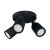 Lampa ścienno-sufitowa Kinkiet Industrialny BOGNA GU10 3C BLACK 03987 Struhm Ideus 3x GU10 Loft nowoczesny metalowy Czarna czarny potrójny