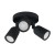 Lampa ścienno-sufitowa Kinkiet Industrialny BOGNA GU10 3C BLACK 03987 Struhm Ideus 3x GU10 Loft nowoczesny metalowy Czarna czarny potrójny