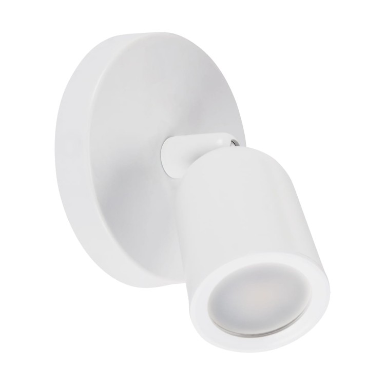 Lampa ścienno-sufitowa Kinkiet Industrialny BOGNA GU10 1C WHITE 03982 Struhm Ideus Loft nowoczesny metalowy Biała biały pojedynczy