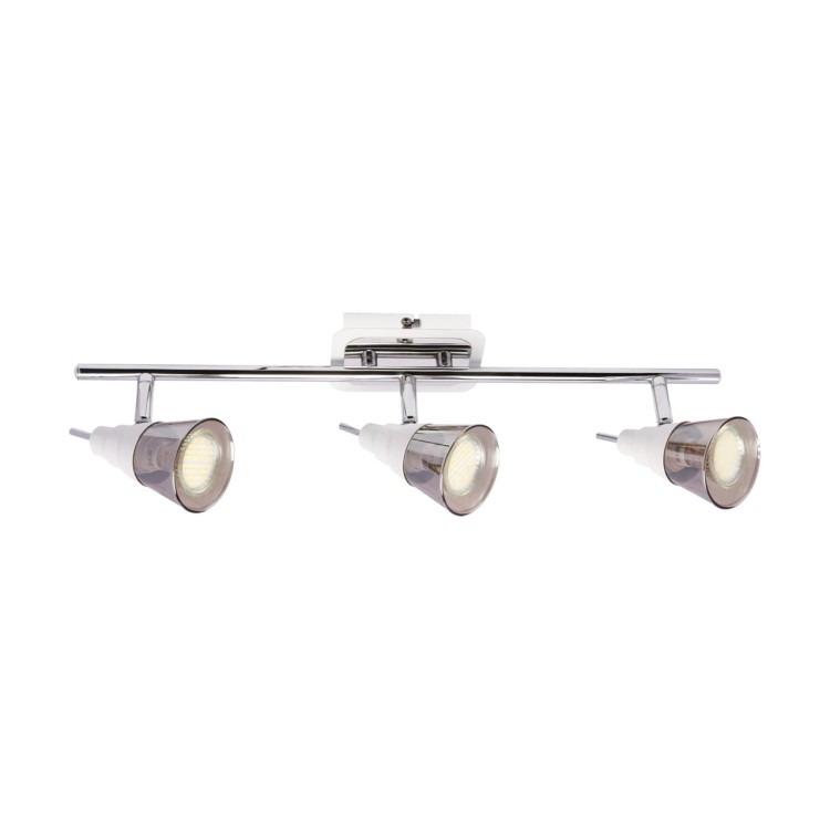 Lampa ścienno-sufitowa Kinkiet Industrialny TOMI GU10 3I 03048 Struhm Ideus 3x GU10 Loft nowoczesny metalowy Chrom biały biała potrójny