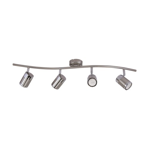 Lampa ścienno-sufitowa Kinkiet Industrialny OLAF GU10 4I 03258 Struhm Ideus 4x GU10 Loft nowoczesny metalowy Chrom poczwórny