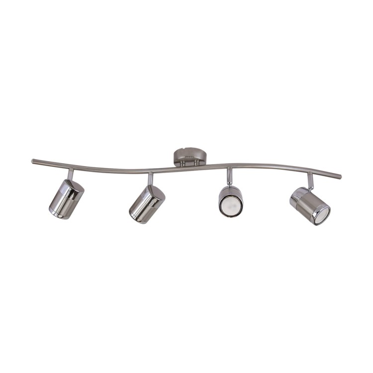 Lampa ścienno-sufitowa Kinkiet Industrialny OLAF GU10 4I 03258 Struhm Ideus 4x GU10 Loft nowoczesny metalowy Chrom poczwórny