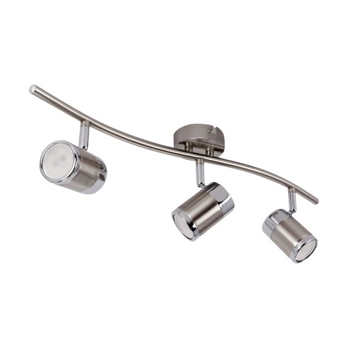 Lampa ścienno-sufitowa Kinkiet Industrialny OLAF GU10 3I 03257 Struhm Ideus 3x GU10 Loft nowoczesny metalowy Chrom potrójny