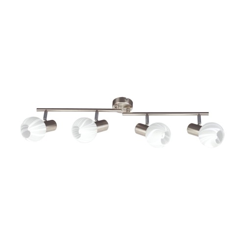 Lampa ścienno-sufitowa Kinkiet Industrialny BOLERO E14 4I 00590 Struhm Ideus 4x E14 Loft nowoczesny metalowy Chrom poczwórny