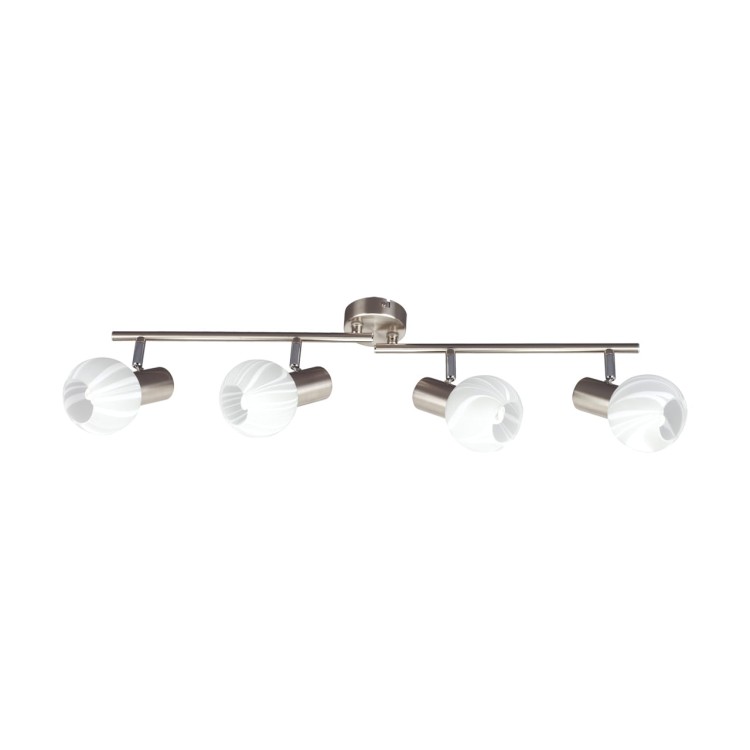 Lampa ścienno-sufitowa Kinkiet Industrialny BOLERO E14 4I 00590 Struhm Ideus 4x E14 Loft nowoczesny metalowy Chrom poczwórny