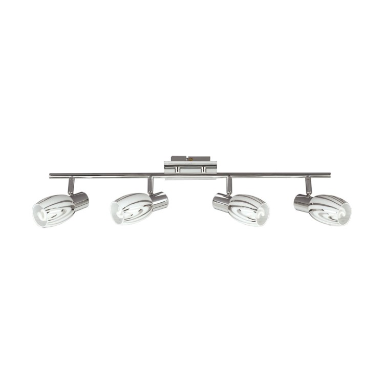Lampa ścienno-sufitowa Kinkiet Industrialny PANTERKA E14 4I 00598 Struhm Ideus 4x E14 Loft nowoczesny metalowy Chrom poczwórny