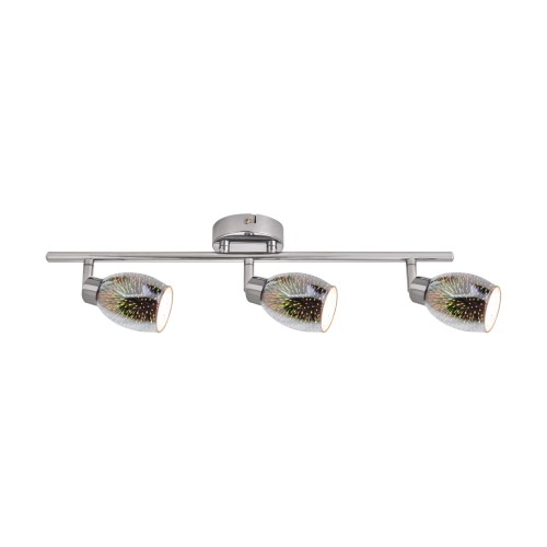 Lampa ścienno-sufitowa Kinkiet Industrialny ETNA G9 3I 03261 Struhm Ideus 3x E9 Loft nowoczesny metalowy Chrom potrójny
