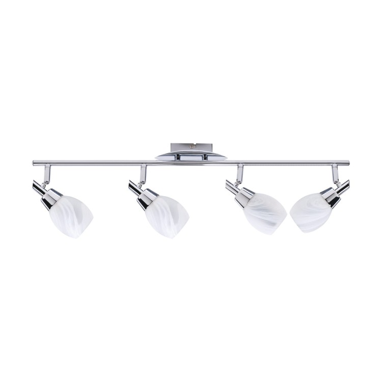 Lampa ścienno-sufitowa Kinkiet Industrialny WAGNER G9 4I 00557 Struhm Ideus 4x E9 Loft nowoczesny metalowy Chrom poczwórny