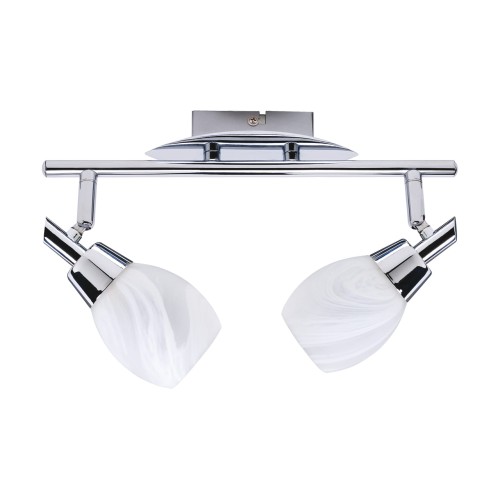 Lampa ścienno-sufitowa Kinkiet Industrialny WAGNER G9 2I 00555 Struhm Ideus 2x E9 Loft nowoczesny metalowy Chrom podwójny