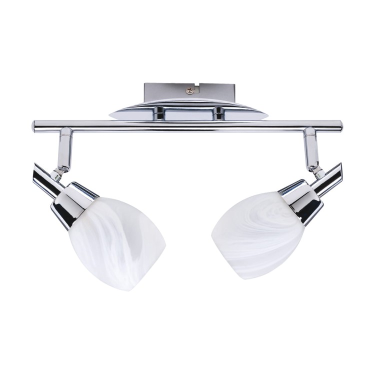 Lampa ścienno-sufitowa Kinkiet Industrialny WAGNER G9 2I 00555 Struhm Ideus 2x E9 Loft nowoczesny metalowy Chrom podwójny
