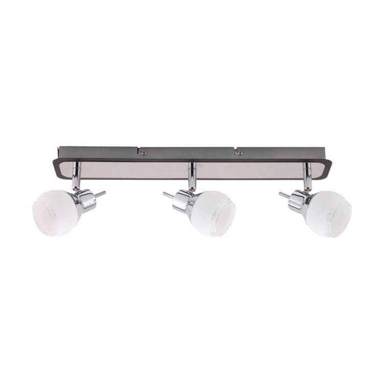 Lampa ścienno-sufitowa Kinkiet Industrialny EPOS G9 3L 02779 Struhm Ideus 3x E9 Loft nowoczesny metalowy Chrom wenge potrójny