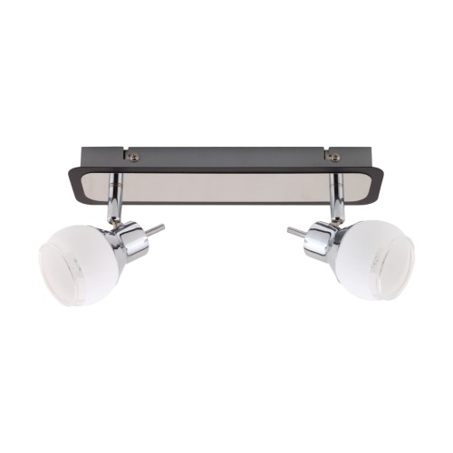 Lampa ścienno-sufitowa Kinkiet Industrialny EPOS G9 2L 02778 Struhm Ideus 2x E9 Loft nowoczesny metalowy Chrom wenge podwójny