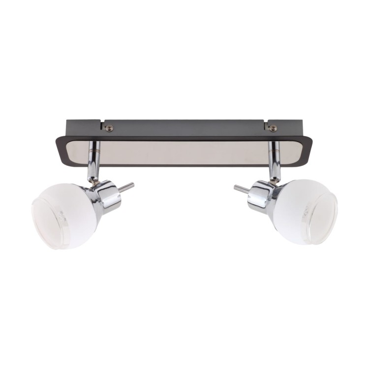 Lampa ścienno-sufitowa Kinkiet Industrialny EPOS G9 2L 02778 Struhm Ideus 2x E9 Loft nowoczesny metalowy Chrom wenge podwójny