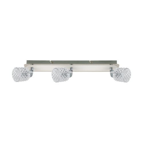 Lampa ścienno-sufitowa Kinkiet Industrialny KRISTIN G9 3L 02988 Struhm Ideus 3x E9 Loft nowoczesny metalowy Chrom biały biała potrójny