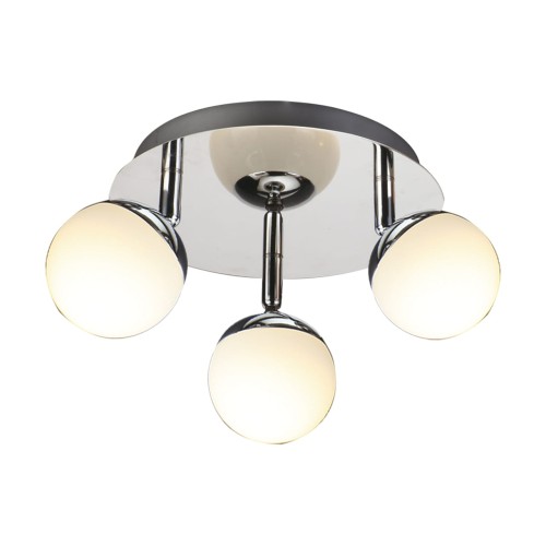 Lampa ścienno-sufitowa Kinkiet Industrialny SMD LED NELI LED 3C WW 02832 Struhm Ideus 3x LED Loft nowoczesny metalowy Chrom potrójny