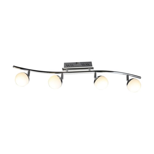 Lampa ścienno-sufitowa Kinkiet Industrialny SMD LED NELI LED 4I WW 02831 Struhm Ideus 4x LED Loft nowoczesny metalowy Chrom poczwórny