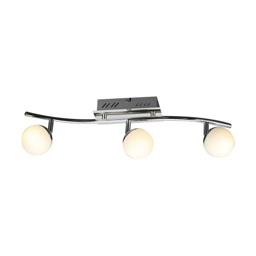 Lampa ścienno-sufitowa Kinkiet Industrialny SMD LED NELI LED 3I WW 02830 Struhm Ideus 3x LED Loft nowoczesny metalowy Chrom potrójny