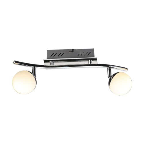 Lampa ścienno-sufitowa Kinkiet Industrialny SMD LED NELI LED 2I WW 02829 Struhm Ideus 2x LED Loft nowoczesny metalowy Chrom podwójny
