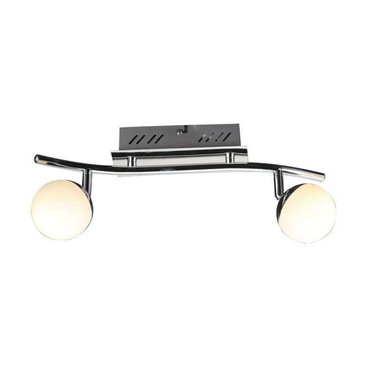 Lampa ścienno-sufitowa Kinkiet Industrialny SMD LED NELI LED 2I WW 02829 Struhm Ideus 2x LED Loft nowoczesny metalowy Chrom podwójny