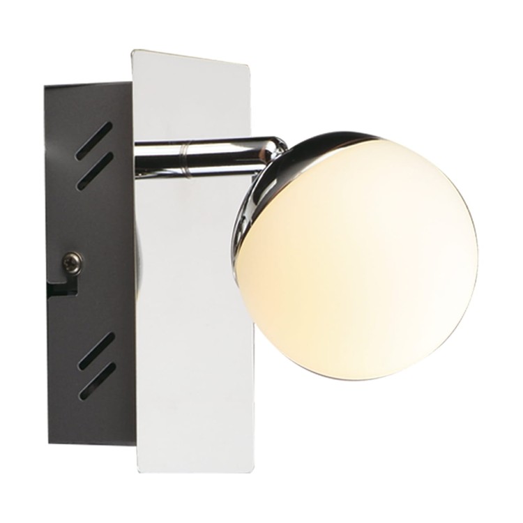 Lampa ścienno-sufitowa Kinkiet Industrialny SMD LED NELI LED 1L WW 02828 Struhm Ideus LED Loft nowoczesny metalowy Chrom pojedynczy