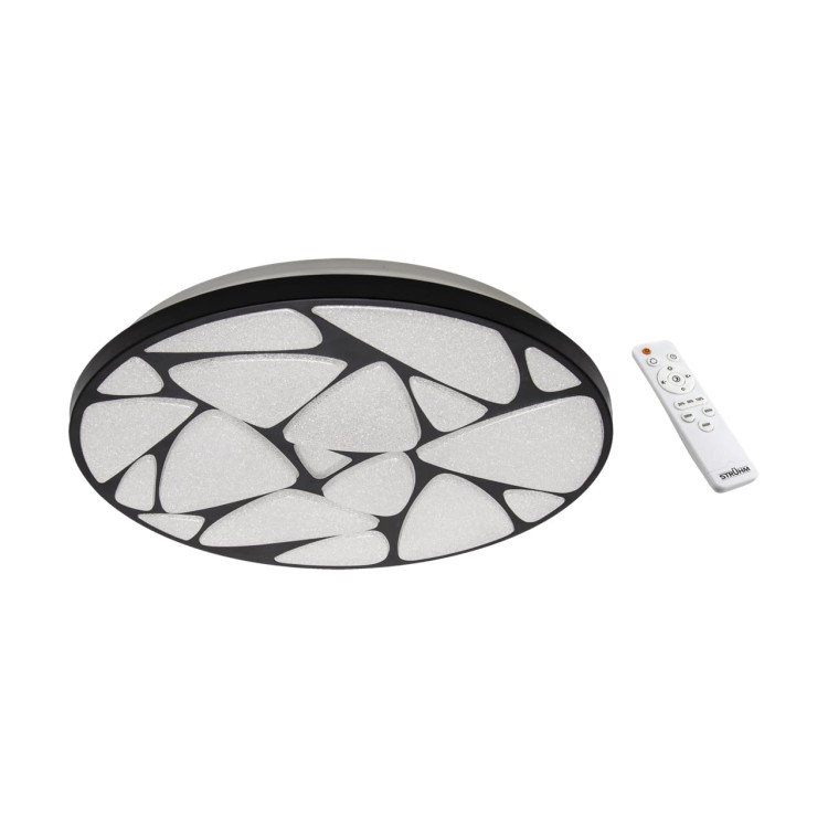 Plafoniera Plafon Łazienkowy SMD LED MINERAL LED C 48W 03726 Struhm Ideus z Pilotem IP44 do łazienki sypialni korytarza jadalni oprawa lampa sufitowa barwa zmienna ciepłobiała neutralna biała zimna biały biała