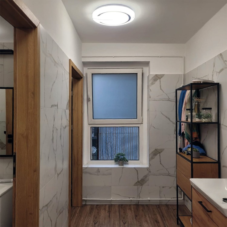 Plafoniera Plafon Łazienkowy SMD LED FALON LED C 48W NW 04100 Struhm Ideus IP44 do łazienki sypialni korytarza jadalni oprawa lampa sufitowa barwa neutralna biały biała