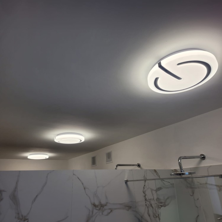 Plafoniera Plafon Łazienkowy SMD LED FALON LED C 24W NW 04099 Struhm Ideus IP44 do łazienki sypialni korytarza jadalni oprawa lampa sufitowa barwa neutralna biały biała