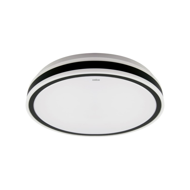 Plafoniera Plafon Łazienkowy SMD LED AURELIA LED C 24W NW 03775 Struhm Ideus IP44 do łazienki sypialni korytarza jadalni oprawa lampa sufitowa barwa neutralna Biały biała czarny