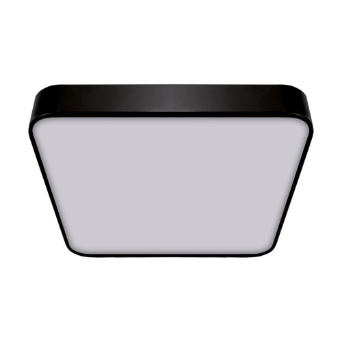 Plafoniera Plafon Łazienkowy SMD LED TOTEM LED D 48W NW BLACK 03931 Struhm Ideus IP20 do łazienki sypialni korytarza jadalni oprawa lampa sufitowa barwa neutralna Czarny czarna biały biała
