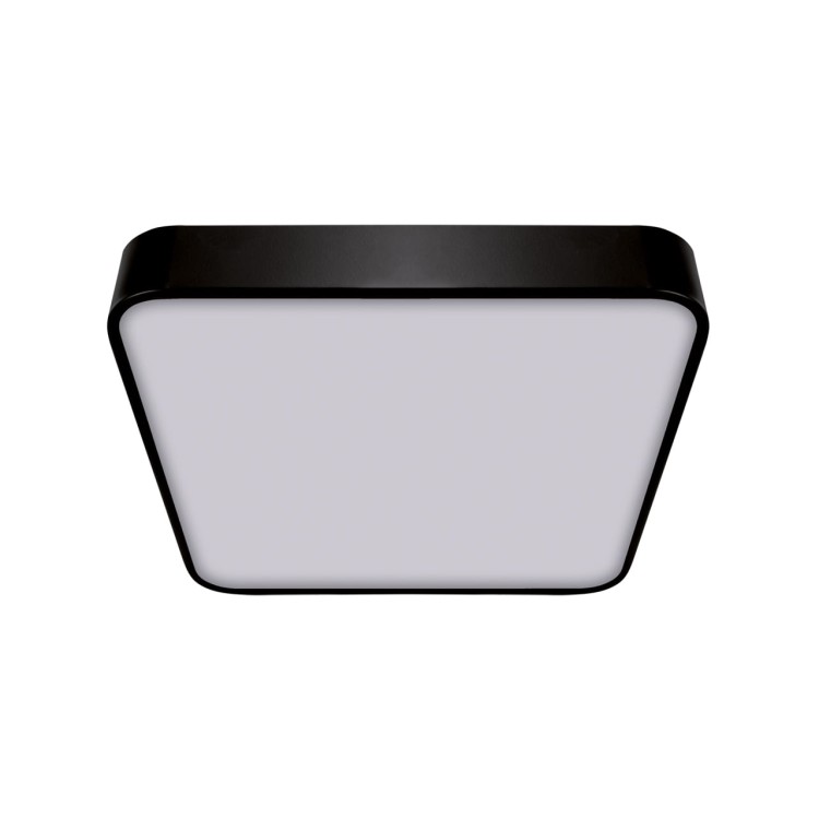 Plafoniera Plafon Łazienkowy SMD LED TOTEM LED D 24W NW BLACK 03930 Struhm Ideus IP20 do łazienki sypialni korytarza jadalni oprawa lampa sufitowa barwa neutralna Czarny czarna biały biała
