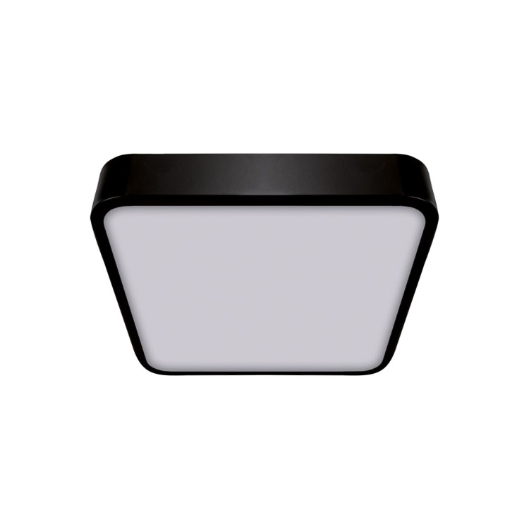 Plafoniera Plafon Łazienkowy SMD LED TOTEM LED D 16W NW BLACK 03929 Struhm Ideus IP20 do łazienki sypialni korytarza jadalni oprawa lampa sufitowa barwa neutralna Czarny czarna biały biała