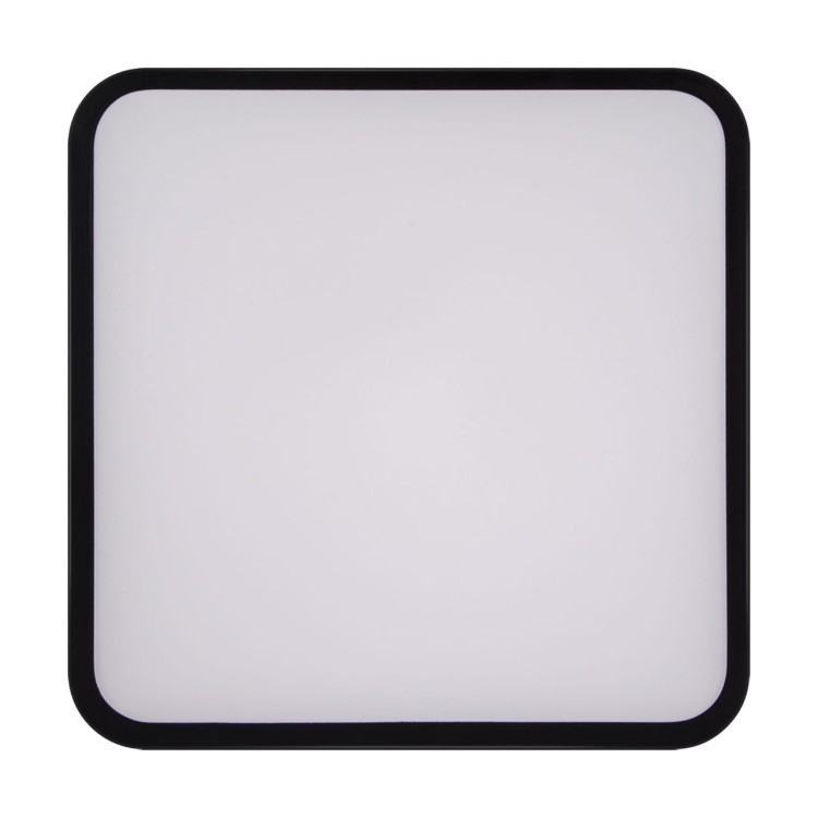 Plafoniera Plafon Łazienkowy SMD LED TOTEM LED D 16W NW BLACK 03929 Struhm Ideus IP20 do łazienki sypialni korytarza jadalni oprawa lampa sufitowa barwa neutralna Czarny czarna biały biała