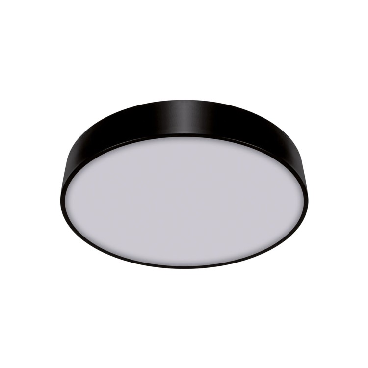 Plafoniera Plafon Łazienkowy SMD LED TOTEM LED C 24W NW BLACK 03927 Struhm Ideus IP20 do łazienki sypialni korytarza jadalni oprawa lampa sufitowa barwa neutralna Czarny czarna biały biała