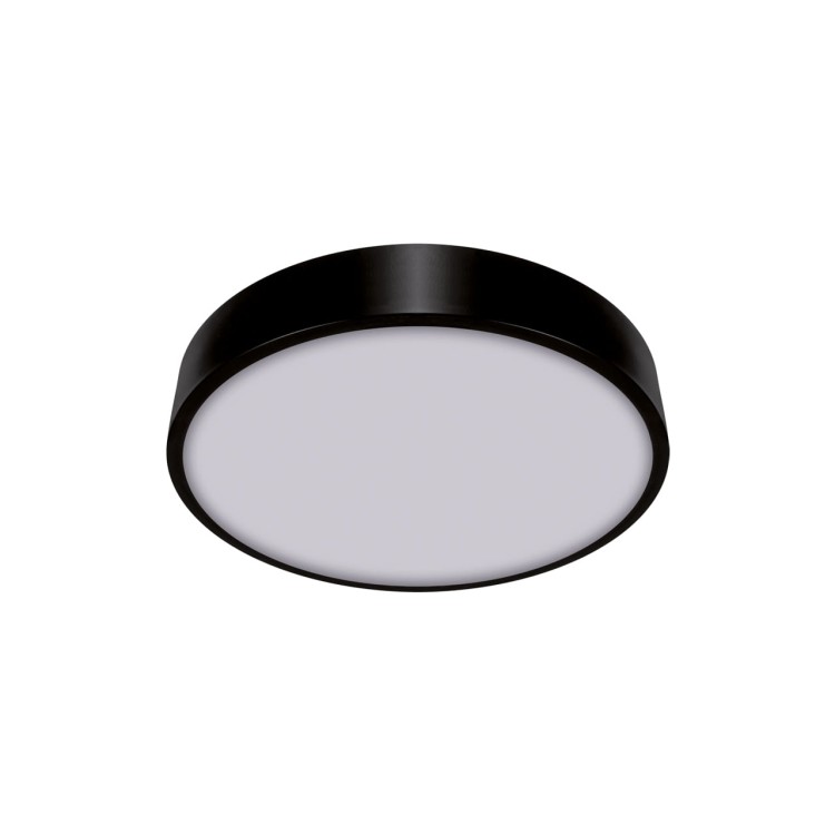 Plafoniera Plafon Łazienkowy SMD LED TOTEM LED C 16W NW BLACK 03926 Struhm Ideus IP20 do łazienki sypialni korytarza jadalni oprawa lampa sufitowa barwa neutralna Czarny czarna biały biała
