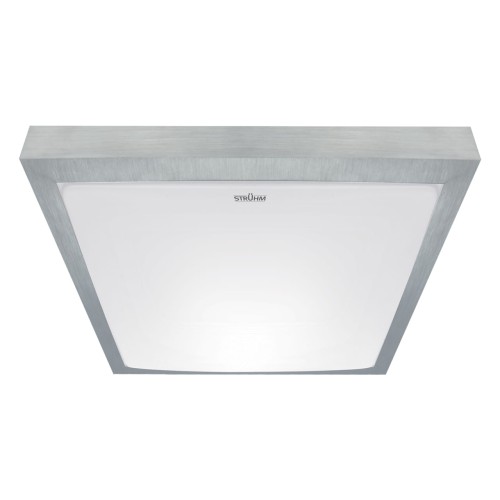 Plafoniera Plafon Łazienkowy SMD LED ALEX LED D 24W NW 03245 Struhm Ideus IP44 do łazienki sypialni korytarza jadalni oprawa lampa sufitowa barwa neutralna biała Srebrny srebrna