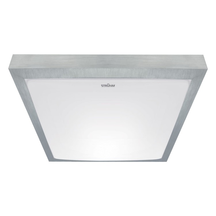 Plafoniera Plafon Łazienkowy SMD LED ALEX LED D 24W NW 03245 Struhm Ideus IP44 do łazienki sypialni korytarza jadalni oprawa lampa sufitowa barwa neutralna biała Srebrny srebrna