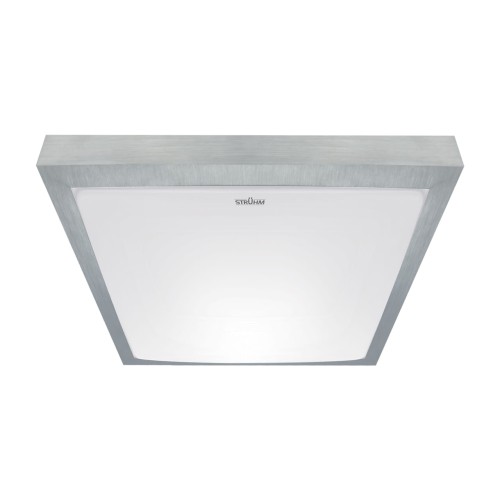 Plafoniera Plafon Łazienkowy SMD LED ALEX LED D 18W NW 03244 Struhm Ideus IP44 do łazienki sypialni korytarza jadalni oprawa lampa sufitowa barwa neutralna biała Srebrny srebrna