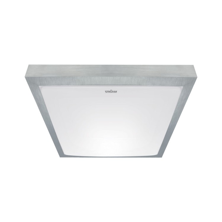 Plafoniera Plafon Łazienkowy SMD LED ALEX LED D 12W NW 03243 Struhm Ideus IP44 do łazienki sypialni korytarza jadalni oprawa lampa sufitowa barwa neutralna biała Srebrny srebrna