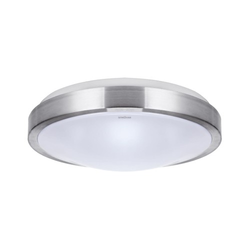 Plafoniera Plafon Łazienkowy SMD LED ALEX LED C 18W NW 03563 Struhm Ideus IP44 do łazienki sypialni korytarza jadalni oprawa lampa sufitowa barwa neutralna biała Srebrny srebrna