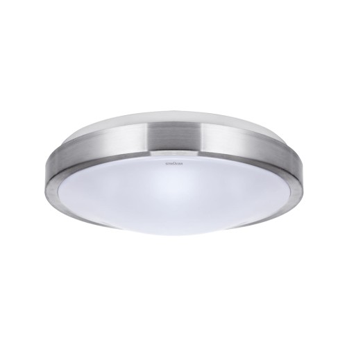 Plafoniera Plafon Łazienkowy SMD LED ALEX LED C 12W NW 03562 Struhm Ideus IP44 do łazienki sypialni korytarza jadalni oprawa lampa sufitowa barwa neutralna biała Srebrny srebrna
