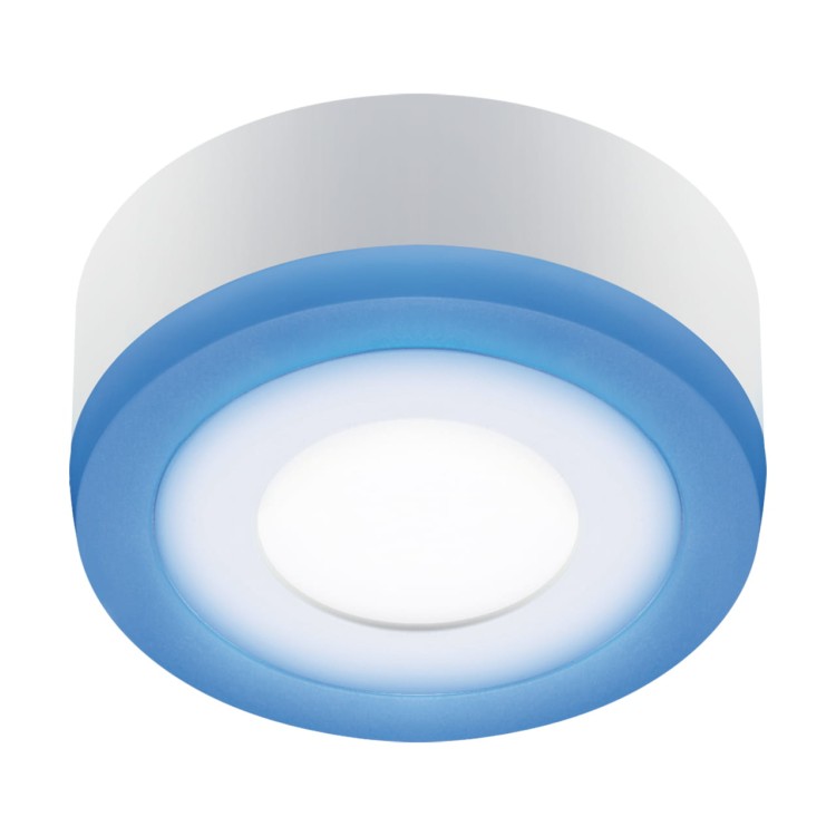 Oprawa sufitowa LED okrągła SMD LED ALDEN LED C 3W+3W NW 02898 Struhm Ideus IP42 natynkowa lampa barwa dzienna neutralna biało-niebieskie