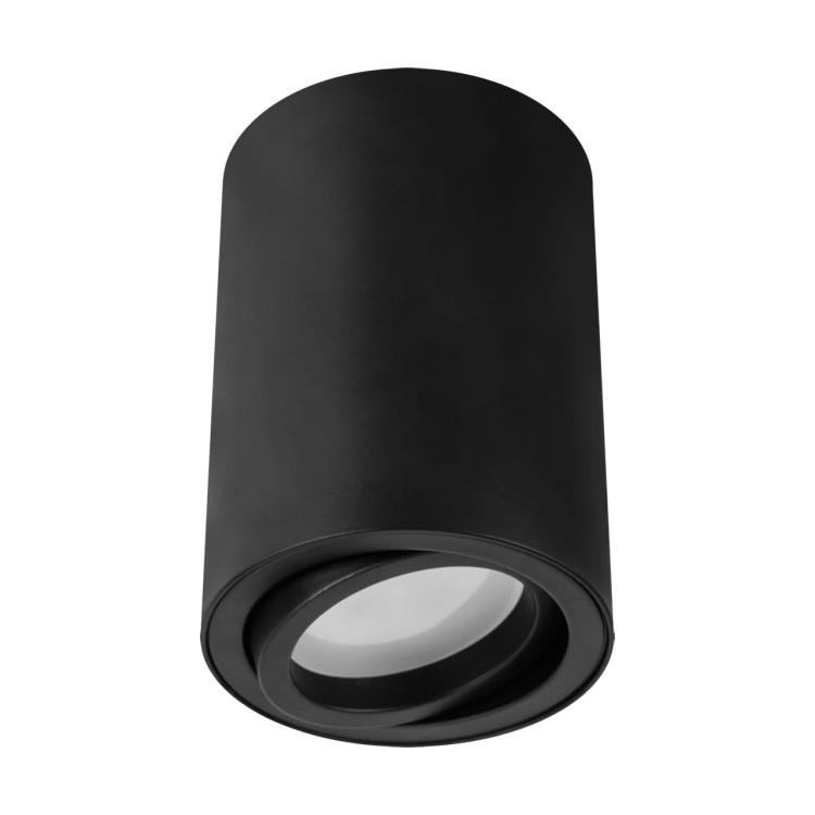Sufitowa oprawa lampa punktowa BEMOL DWL GU10 BLACK 03533 Struhm Ideus tuba spot natynkowa nowoczesna oświetleniowa czarna czarny