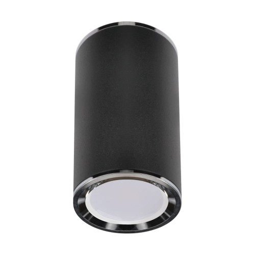 Sufitowa oprawa lampa punktowa MEGAN DWL GU10 BLACK 03658 Struhm Ideus tuba spot natynkowa nowoczesna oświetleniowa czarna czarny