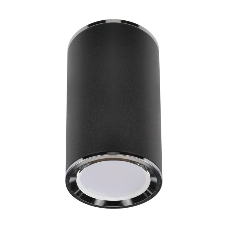 Sufitowa oprawa lampa punktowa MEGAN DWL GU10 BLACK 03658 Struhm Ideus tuba spot natynkowa nowoczesna oświetleniowa czarna czarny
