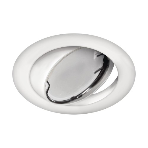 Oczko sufitowe LED okrągłe OKTAN C WHITE 03675 Struhm Ideus GU5.3 wpuszczane do zabudowy sufitu podwieszanego lampa oprawa biała białe biały