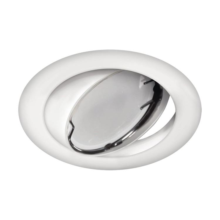 Oczko sufitowe LED okrągłe OKTAN C WHITE 03675 Struhm Ideus GU5.3 wpuszczane do zabudowy sufitu podwieszanego lampa oprawa biała białe biały